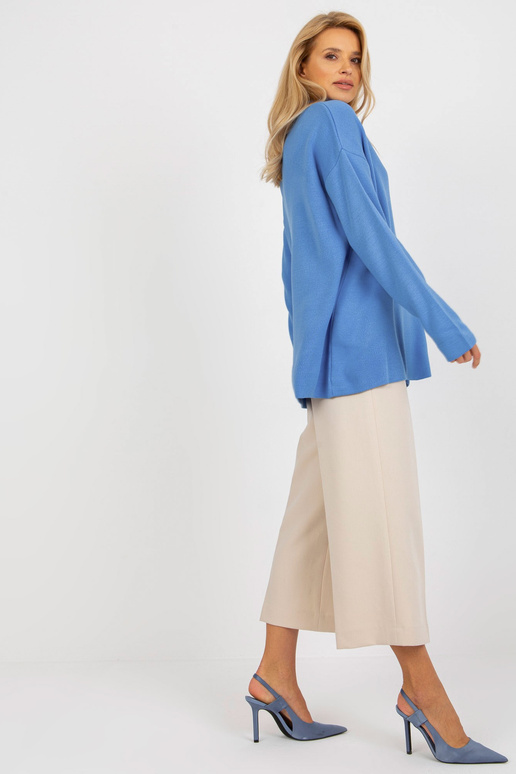 Sinine naiste oversize kraega kampsun...