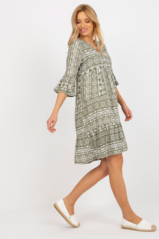 Khaki värvi lahtine BOHO kleit SUBLEVEL