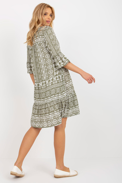 Khaki värvi lahtine BOHO kleit SUBLEVEL