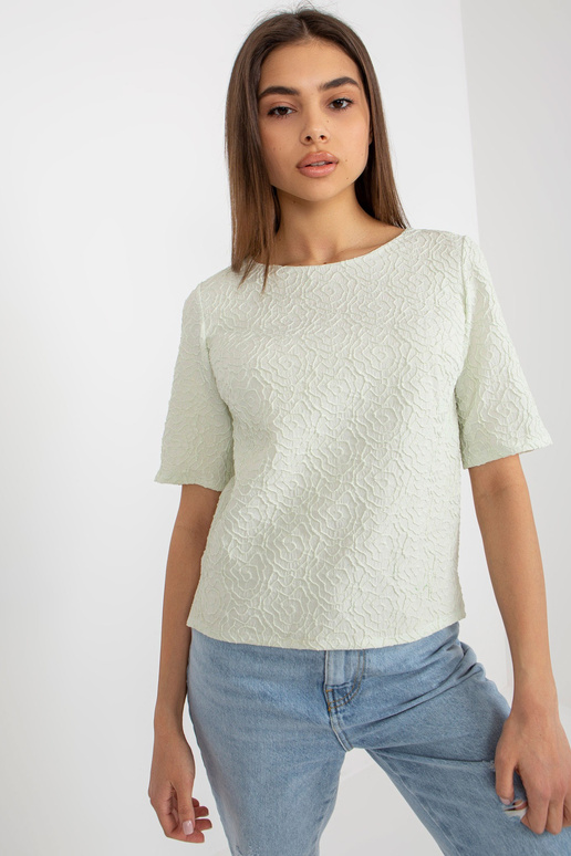 Heleroheline lühikeste varrukatega...