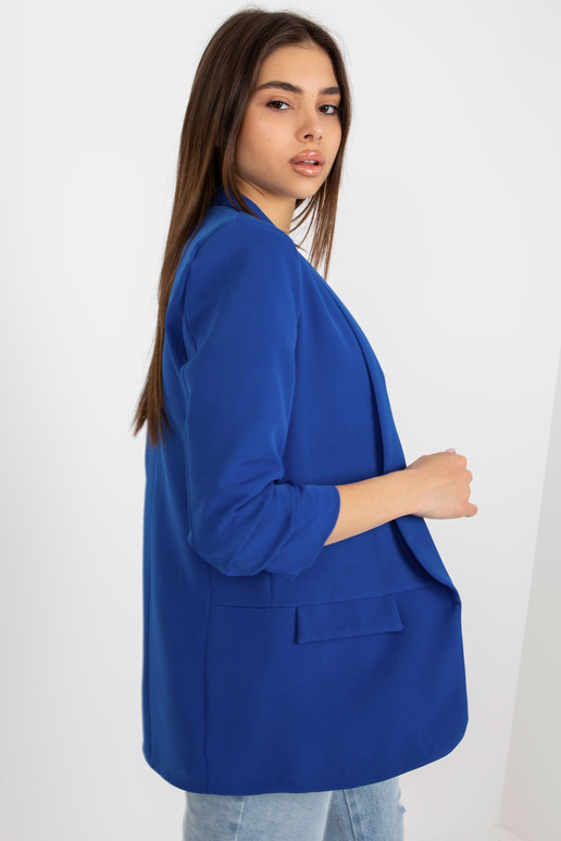 Tumesinine volangidega varrukaga jakk... Tumesinine volangidega varrukaga jakk...