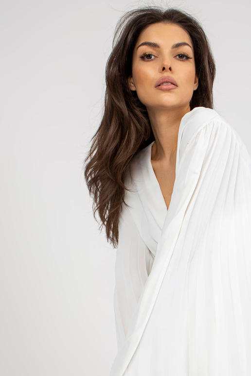 Ecru wrap pidulik volangidega pluus