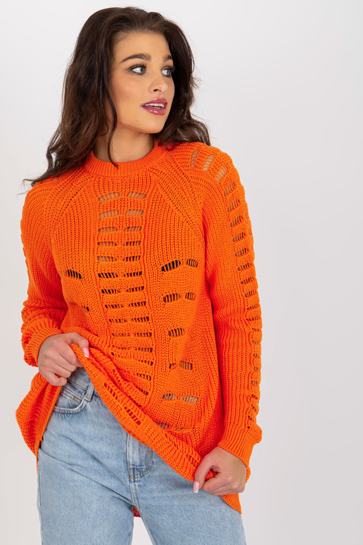 Oranž naiste ülisuur ümara kaelusega...