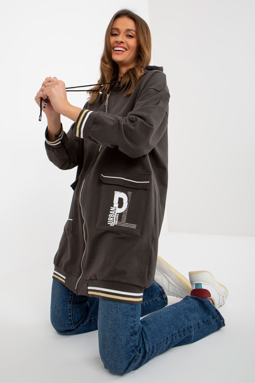 Khakivärvi pikk kardiganist...