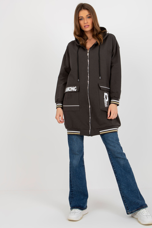 Khakivärvi pikk kardiganist...