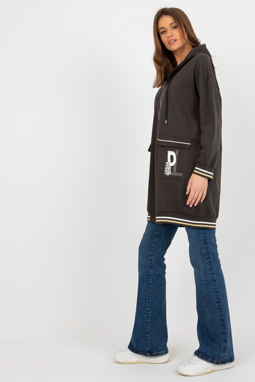 Khakivärvi pikk kardiganist...