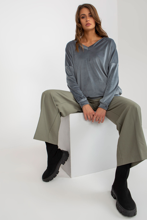 Dirty Blue Veluur kapuutsita...