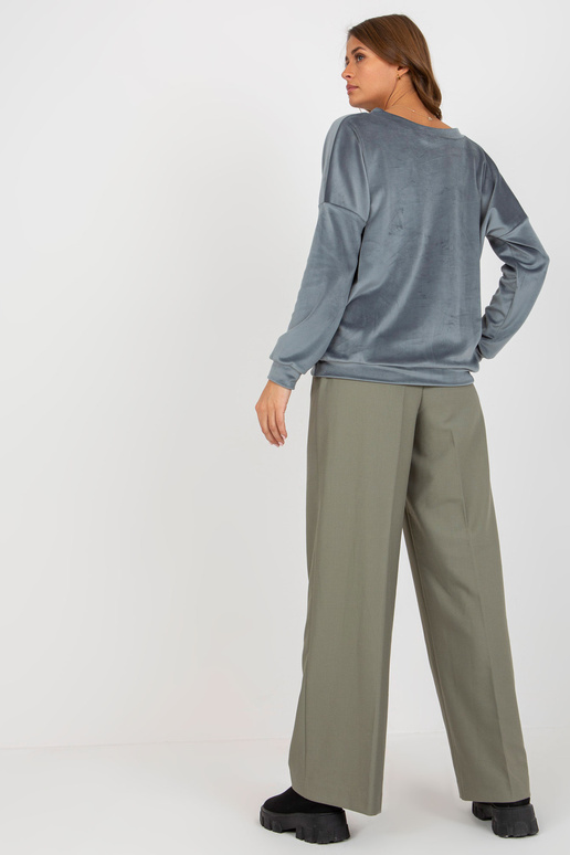 Dirty Blue Veluur kapuutsita...