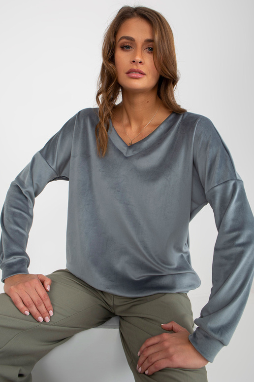 Dirty Blue Veluur kapuutsita...