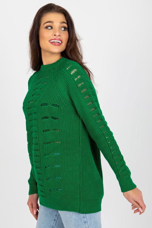 Roheline pikk ažuurse mustriga...