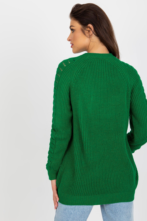 Roheline pikk ažuurse mustriga...