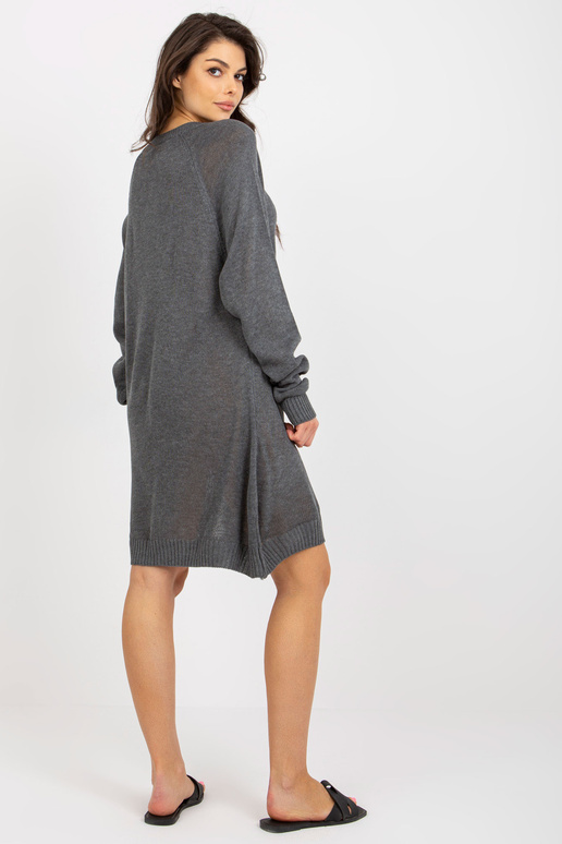 Tumehall naiste ülisuur kootud kleit