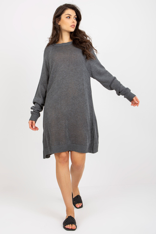 Tumehall naiste ülisuur kootud kleit