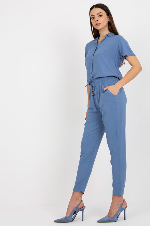 Sinised riidest suvepüksid alamköites