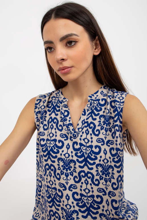 Tumesinine varrukateta pluus FRESH MADE