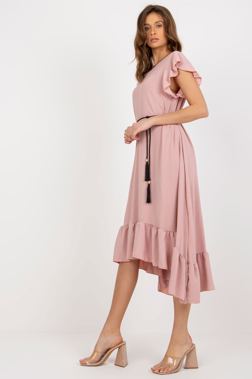 Heleroosa midikleit voldilise ja...