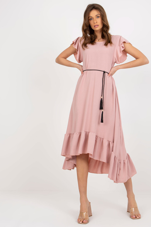 Heleroosa midikleit voldilise ja...