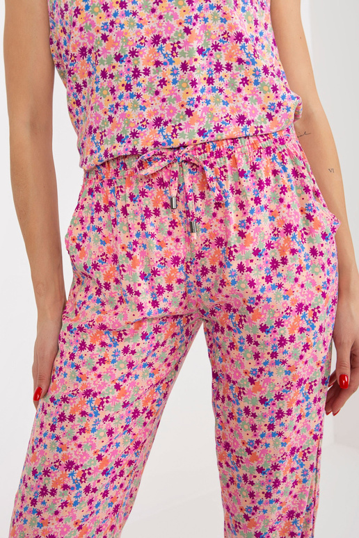 Roosad suvepüksid lillematerjaliga...