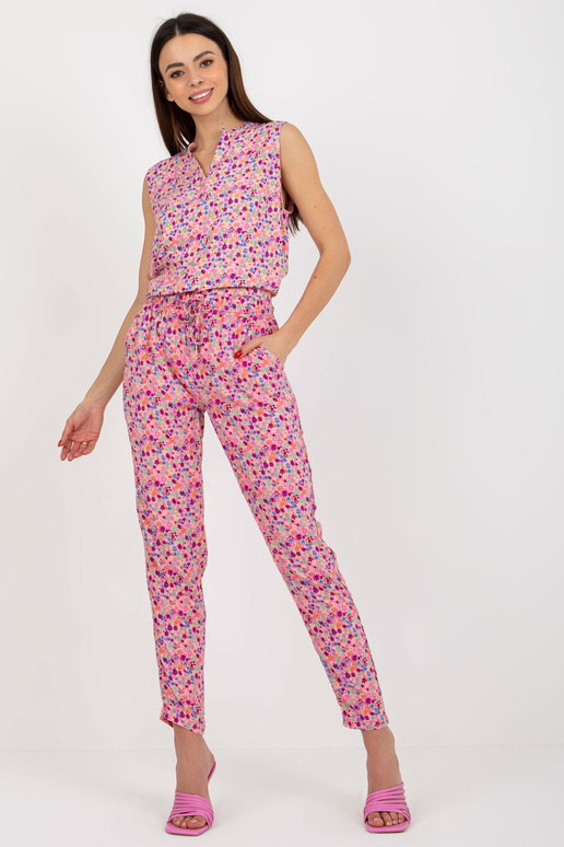 Roosad suvepüksid lillematerjaliga...