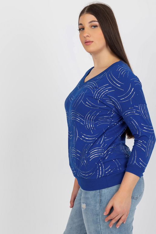 Tumesinine pluss suuruses läikiva...