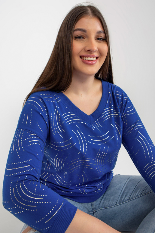 Tumesinine pluss suuruses läikiva...