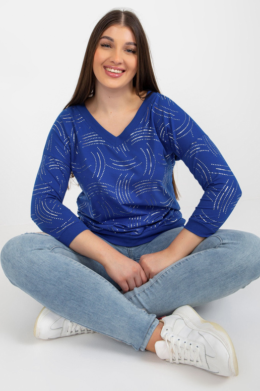 Tumesinine pluss suuruses läikiva...