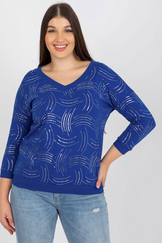 Tumesinine pluss suuruses läikiva...