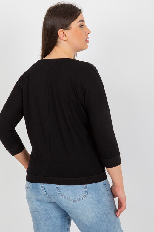 Must naiste suures suuruses pluus 3/4...