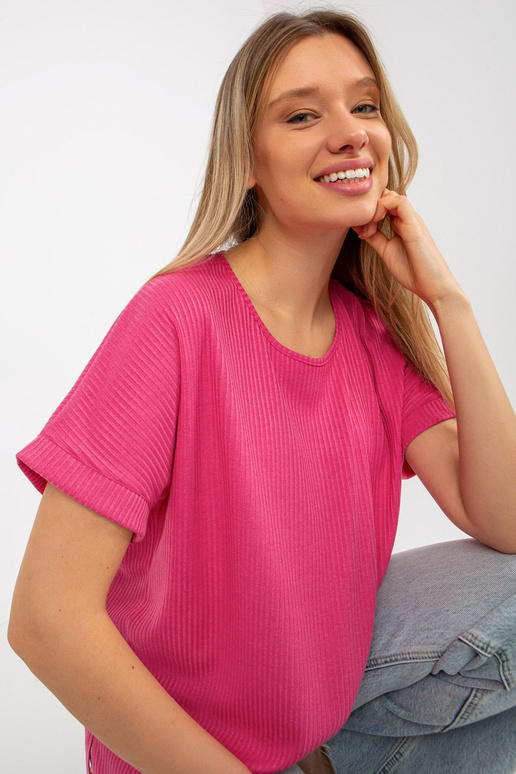 Tumeroosa Oversize lühikeste...