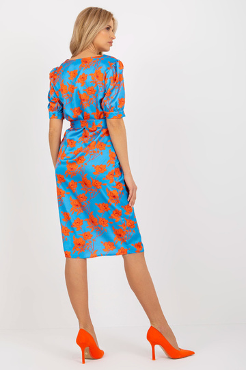 Sinise ja oranži lilleline... 2