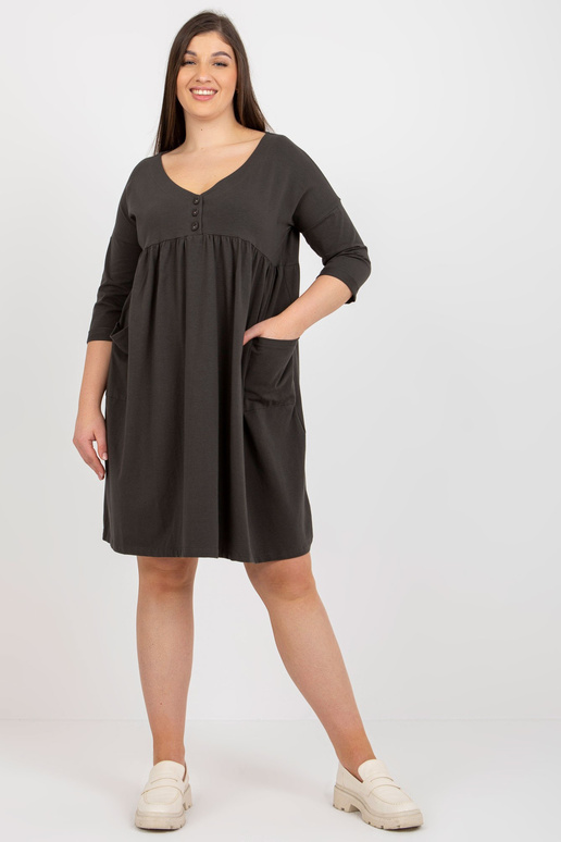 Khaki värvi dressipluus pluss 3/4...