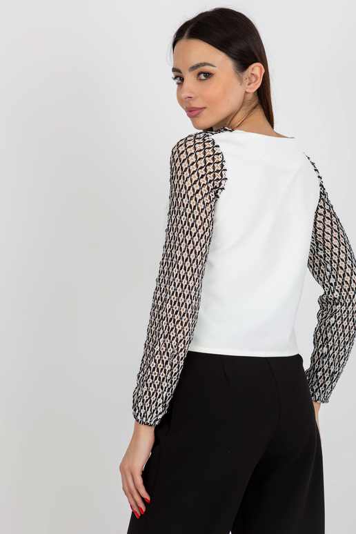 Ecru-must naiste pidulik pitspluus