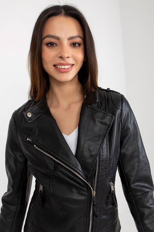 Must naiste ramoneski taskutega jakk Must naiste ramoneski taskutega jakk