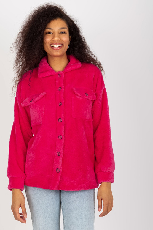 Fuksia karusnahast pealissärk kraega...