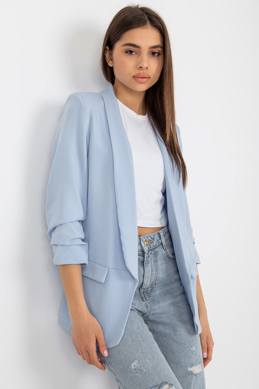 Helesinine elegantne 3/4 varrukatega...