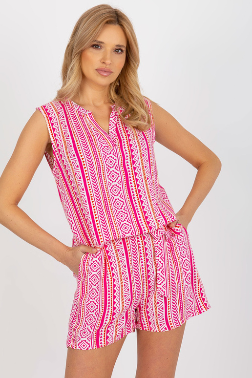 Roosa boho-pluus V-kaelusega FRESH MADE