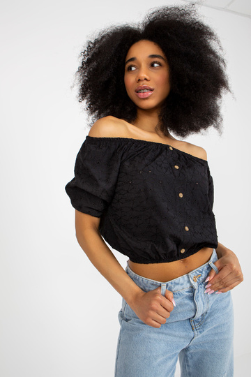 Must puuvillane lühikeste...