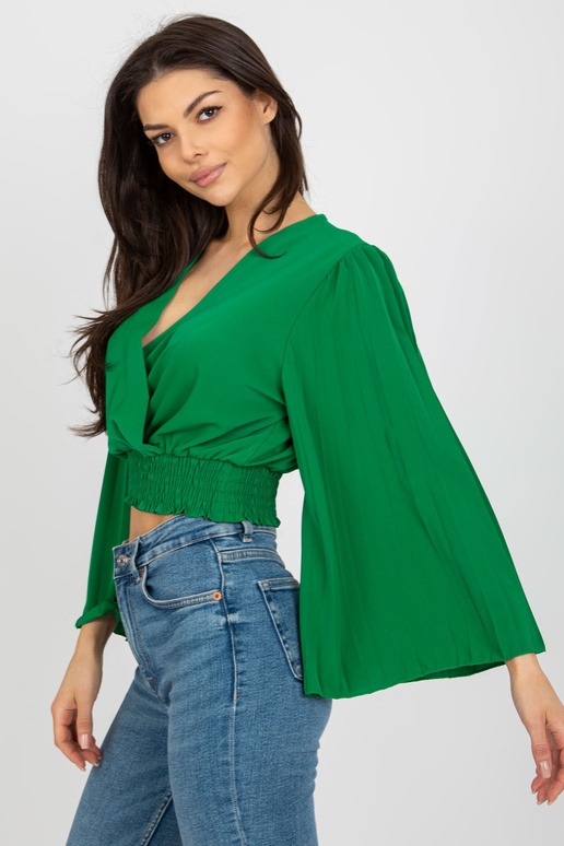 Roheline lühike pidulik pluus...