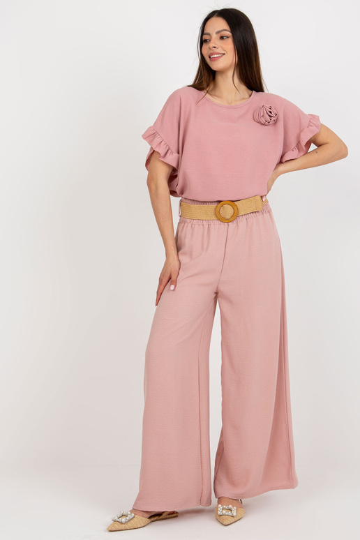 Püksid-DHJ-SP-8387.57 - heleroosa