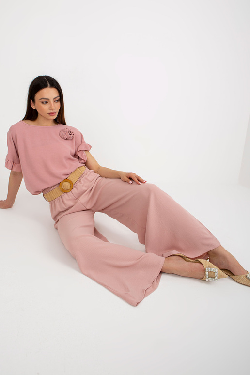 Püksid-DHJ-SP-8387.57 - heleroosa