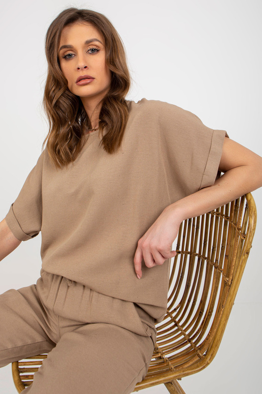 Tumebeež suvekomplekt pükstega RUE PARIS