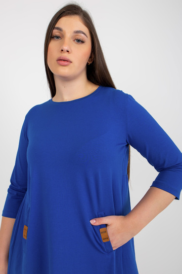 Cobalt minikleit pluss suuruses 3/4 varrukatega Dalenne