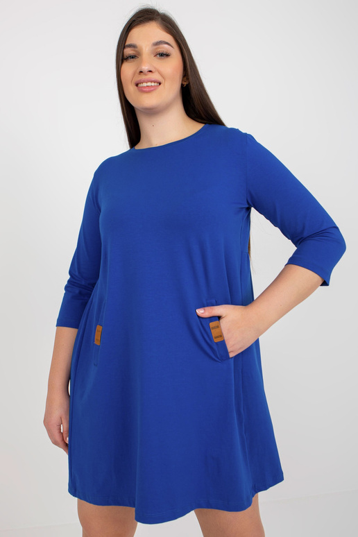 Cobalt minikleit pluss suuruses 3/4 varrukatega Dalenne