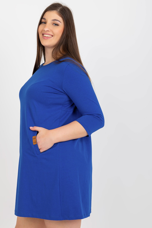 Cobalt minikleit pluss suuruses 3/4 varrukatega Dalenne