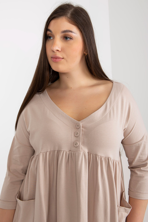 Beež 3/4 varrukatega dressipluus Beež 3/4 varrukatega dressipluus