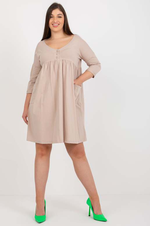 Beež 3/4 varrukatega dressipluus Beež 3/4 varrukatega dressipluus