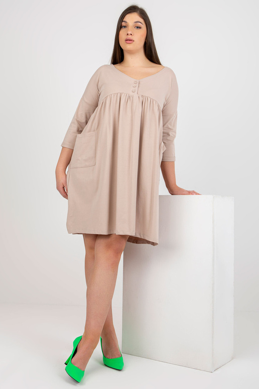 Beež 3/4 varrukatega dressipluus Beež 3/4 varrukatega dressipluus