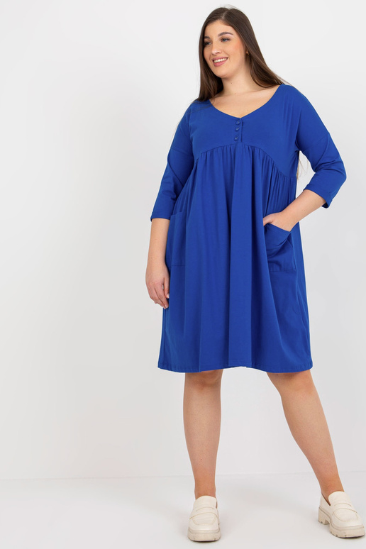 Tumesinine pluss suuruses põhikleit...