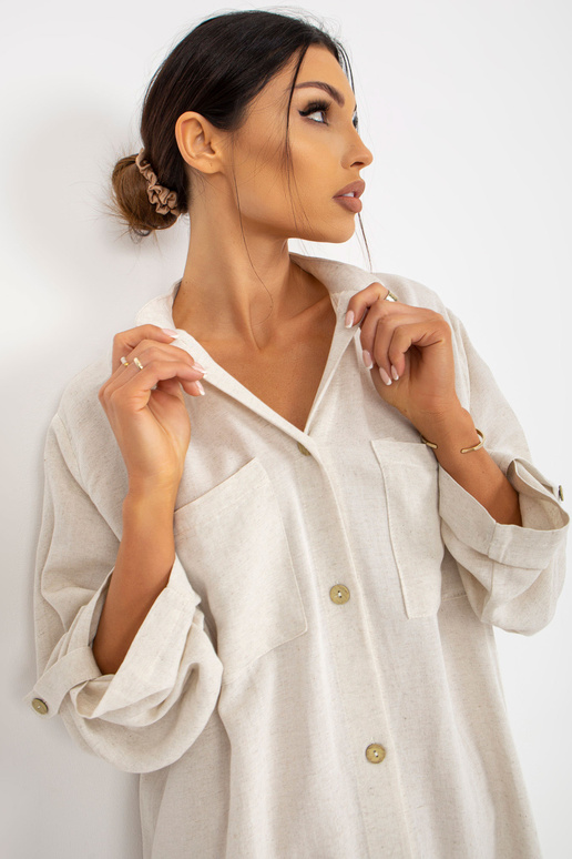 Helebeež püstkraega kleit OCH BELLA