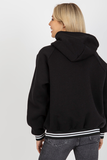 Must puuvillane naiste kapuuts 2